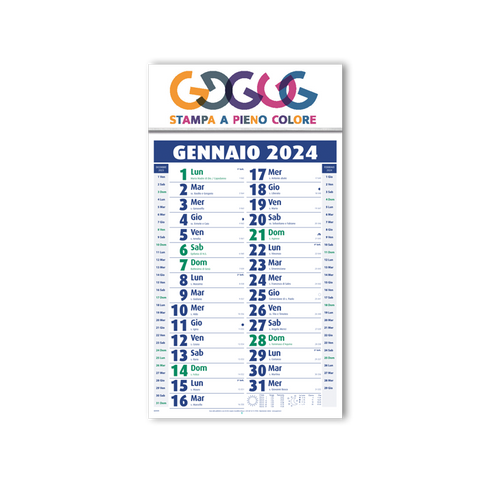 Calendario olandese art.BV/90