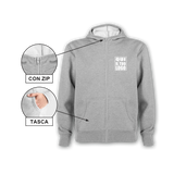 Felpa con cappuccio e zip