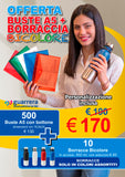 OFFERTA Busta con bottone A5 e Borraccia bicolore