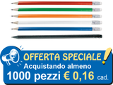 Matita in legno con gomma