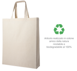 Shopper in tela con soffietto art. NS