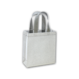 Shopper glitter in laminato glitterato con soffietto